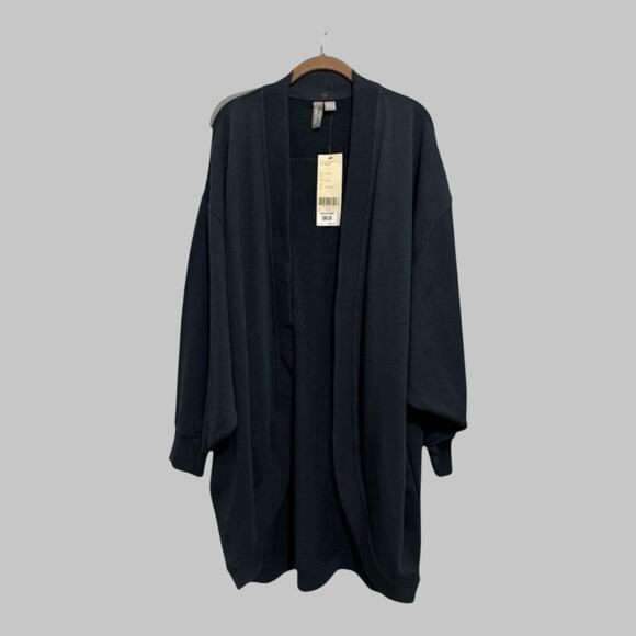 Sweaty Betty London Cora Longline Cardigan Minimalist Athleisure Navy Blue 12 - Picture 1 of 8